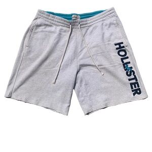 💜 Hollister Gray Drawstring Sweat Shorts - Size M